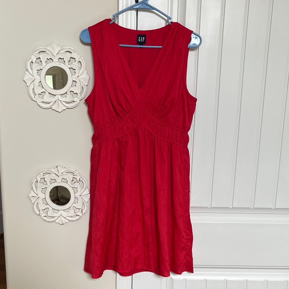 GAP Red Sleeveless Dress